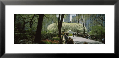 Group Of People On A Walkway In A Park, Central Park, Manhattan, New York, Usa by Panoramic Images Pricing Limited Edition Print image