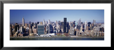 Buildings On The Waterfront, Manhattan, New York, Usa by Panoramic Images Pricing Limited Edition Print image
