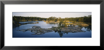 Reflection Of Trees On Water, Archipelago, Baltic Sea, Sodermanland, Sweden by Panoramic Images Pricing Limited Edition Print image