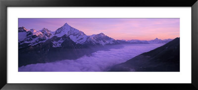 Clouds Over Mountains, Swiss Alps, Switzerland by Panoramic Images Pricing Limited Edition Print image