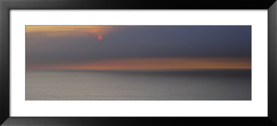 Sunset Over The Ocean, Montara, San Mateo County, California, Usa by Panoramic Images Pricing Limited Edition Print image