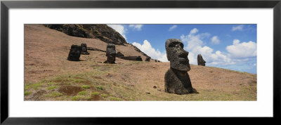Moai Statues, Tahai Archaeological Site, Rano Raraku, Easter Island, Chile by Panoramic Images Pricing Limited Edition Print image