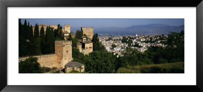 Palace With A City In The Background, Alhambra, Granada, Andalusia, Spain by Panoramic Images Pricing Limited Edition Print image
