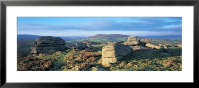 Rocks On A Landscape, Dartmoor, England by Panoramic Images Pricing Limited Edition Print image