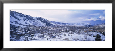 Houses Covered With Snow, Aspen, Colorado, Usa by Panoramic Images Pricing Limited Edition Print image