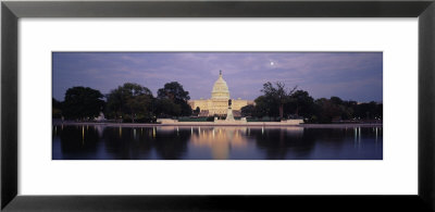 Pond In Front Of A Building, Capitol Building, Washington D.C., Usa by Panoramic Images Pricing Limited Edition Print image