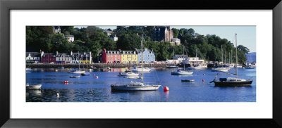 Boats Docked At A Harbor, Tobermory, Isle Of Mull, Scotland by Panoramic Images Pricing Limited Edition Print image