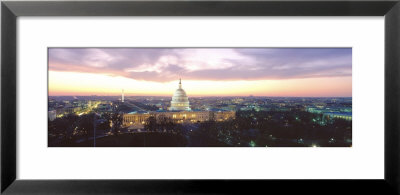 Twilight, Capitol Building, Washington Dc, District Of Columbia, Usa by Panoramic Images Pricing Limited Edition Print image