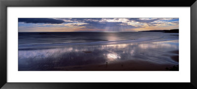 Person Standing On The Beach, Scarborough, North Yorkshire, England, United Kingdom by Panoramic Images Pricing Limited Edition Print image