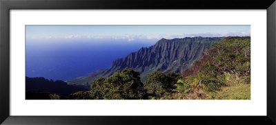 High Angle View Of Kokee State Park, Kalalau, Kauai, Hawaii, Usa by Panoramic Images Pricing Limited Edition Print image