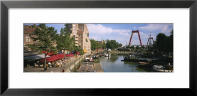 Boats At The Old Harbor, Rotterdam, Netherlands by Panoramic Images Pricing Limited Edition Print image