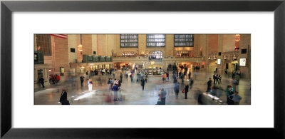 Passengers At A Railroad Station, Grand Central Station, Manhattan, New York City, Ny, Usa by Panoramic Images Pricing Limited Edition Print image