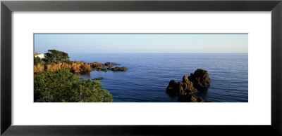 Rock Formation On Sea Shore, Provence, France by Panoramic Images Pricing Limited Edition Print image