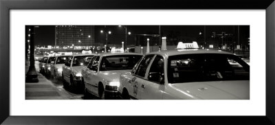 Taxi Stand, Chicago, Illinois, Usa by Panoramic Images Pricing Limited Edition Print image