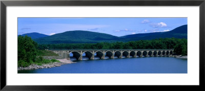 Ashokan Reservoir And Bridge, Catskills, New York State, Usa by Panoramic Images Pricing Limited Edition Print image