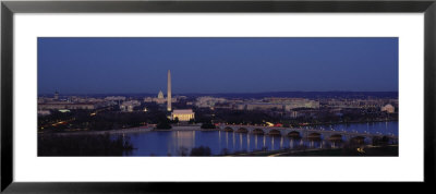 Bridge Over A River, Washington Monument, Washington Dc, District Of Columbia, Usa by Panoramic Images Pricing Limited Edition Print image