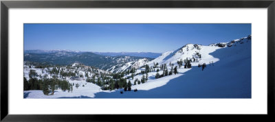 High Angle View Of Snow Covered Mountains, Lake Tahoe, Nevada, Usa by Panoramic Images Pricing Limited Edition Print image