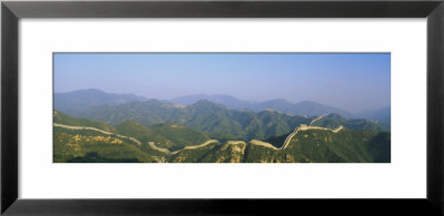High Angle View Of The Great Wall Of China, Badaling, Beijing, China by Panoramic Images Pricing Limited Edition Print image
