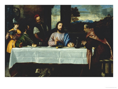 The Disciples In Emmaus by Titian (Tiziano Vecelli) Pricing Limited Edition Print image