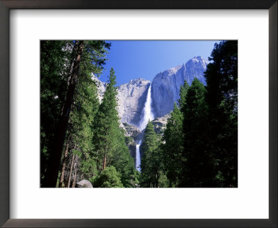 Upper And Lower Yosemite Falls, Swollen By Summer Snowmelt, Yosemite National Park, California by Ruth Tomlinson Pricing Limited Edition Print image