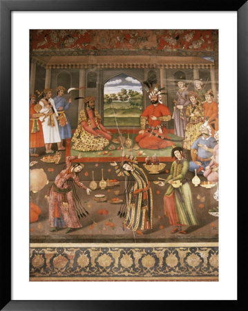 Mural Paintings, Chehel Sotoun, Isfahan, Iran, Middle East by Richard Ashworth Pricing Limited Edition Print image