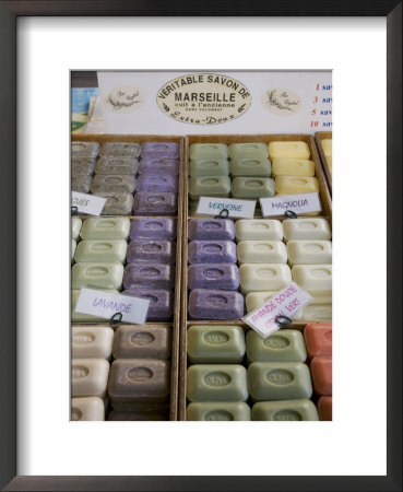 Soap For Sale In Market, Antibes, Alpes Maritimes, Provence, Cote D'azur, French Riviera, France by Angelo Cavalli Pricing Limited Edition Print image