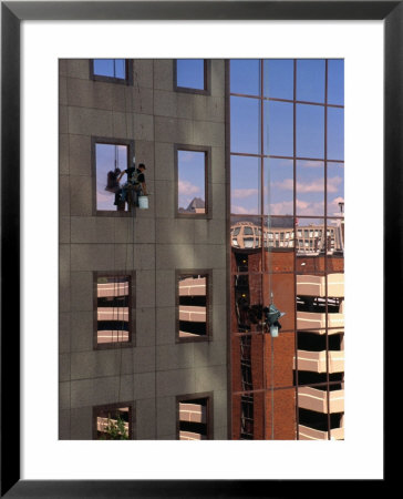 Men Cleaning Windows Of High-Rises, Toronto, Canada by Cheryl Conlon Pricing Limited Edition Print image
