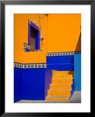 Colorful Building With Ornate Tile, Guanajuato, Mexico by Julie Eggers Pricing Limited Edition Print image