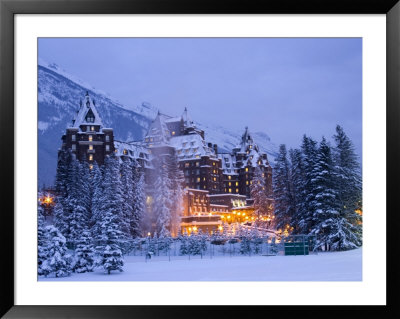 Banff Springs Hotel, Banff, Alberta by Michele Westmorland Pricing Limited Edition Print image