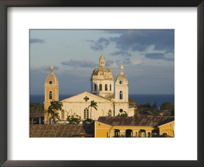 Cathedral And Lake Cocibolca From Belltower Of Iglesia La Merced, Granada, Nicaragua by Margie Politzer Pricing Limited Edition Print image