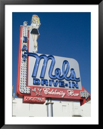 Diner Sign, Hollywood, Los Angeles, California, Usa by Ethel Davies Pricing Limited Edition Print image