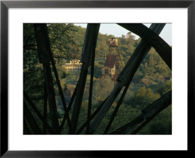 Gold Rush-Era Water Wheel And Mine Hoist In Jackson, California by Phil Schermeister Pricing Limited Edition Print image