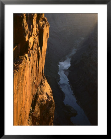 Sandstone Cliff And Colorado River At Sunrise, Toroweap, Grand Canyon National Park, Arizona, Usa by Scott T. Smith Pricing Limited Edition Print image