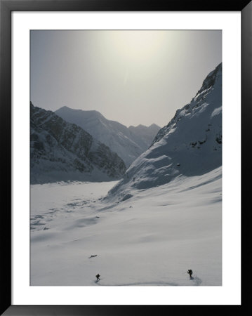 Ski Mountaineering Above Brangkton Glacier In Kashmir, India by Gordon Wiltsie Pricing Limited Edition Print image