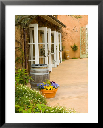 Patio Table At Viansa Winery, Sonoma Valley, California, Usa by Julie Eggers Pricing Limited Edition Print image