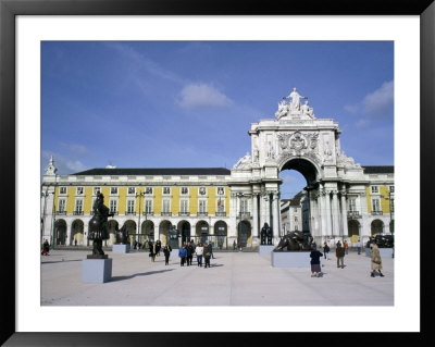 Triumphal Arch And Praca Do Comercio, Baixa, Lisbon, Portugal by Michele Molinari Pricing Limited Edition Print image