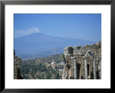 Greek Theatre And Mount Etna, Taormina, Sicily, Italy by J Lightfoot Pricing Limited Edition Print image