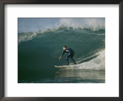 A Surfer Rides A Wave by Roy Toft Pricing Limited Edition Print image