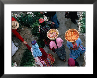 Overhead View Of Shoppers At Weekly Market, San Francisco El Alto, Guatemala by Jeffrey Becom Pricing Limited Edition Print image