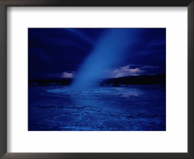 A Moonlit Geyser Erupts by Raymond Gehman Pricing Limited Edition Print image