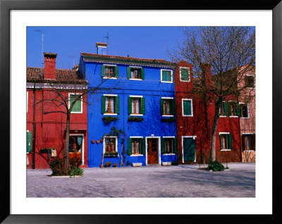 Colourful House Facades., Burano, Veneto, Italy by Christopher Groenhout Pricing Limited Edition Print image