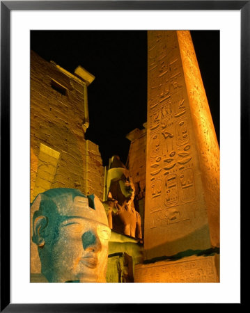 Luxor Temple At Night, Luxor, Egypt by Greg Elms Pricing Limited Edition Print image