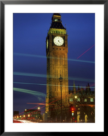 Big Ben At Night, London, Uk by Peter Adams Pricing Limited Edition Print image