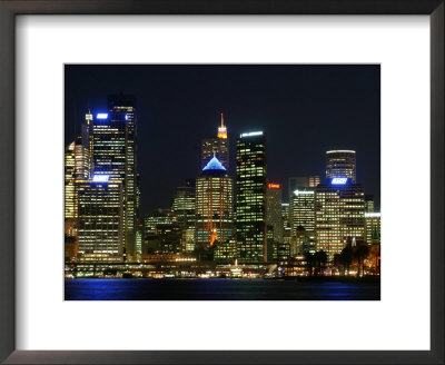 Sydney Cbd At Night, Sydney Cove, Australia by David Wall Pricing Limited Edition Print image