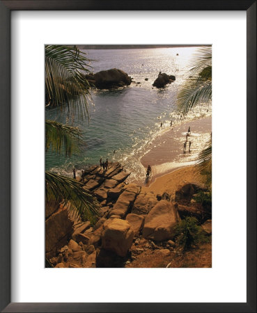 Beach, Playa Hornitos, Acapulco, Mexico by Walter Bibikow Pricing Limited Edition Print image