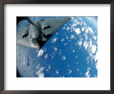 Kc-135 Stratotanker Refuels B-2 Spirit by Stocktrek Images Pricing Limited Edition Print image