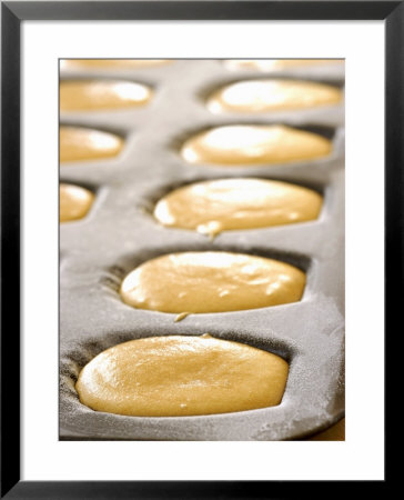 Unbaked Lemon Madeleines In The Baking Tin by Alain Caste Pricing Limited Edition Print image