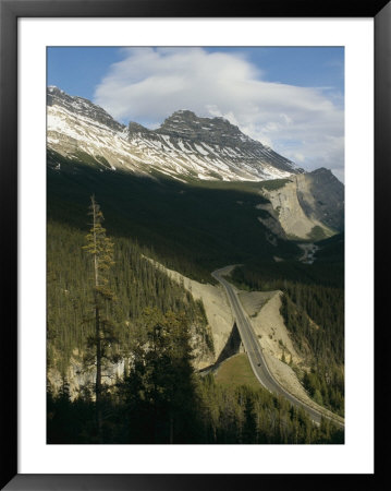 Mountain Peaks Along The Icefields Parkway by Michael S. Lewis Pricing Limited Edition Print image