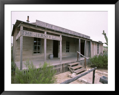 Bar And Courthouse Of The Famous Judge Roy Bean, Langtry, Rio Grande, Usa by Robert Francis Pricing Limited Edition Print image