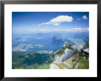 View From Mount Pilatus Over Lake Lucerne, Switzerland by Simon Harris Pricing Limited Edition Print image